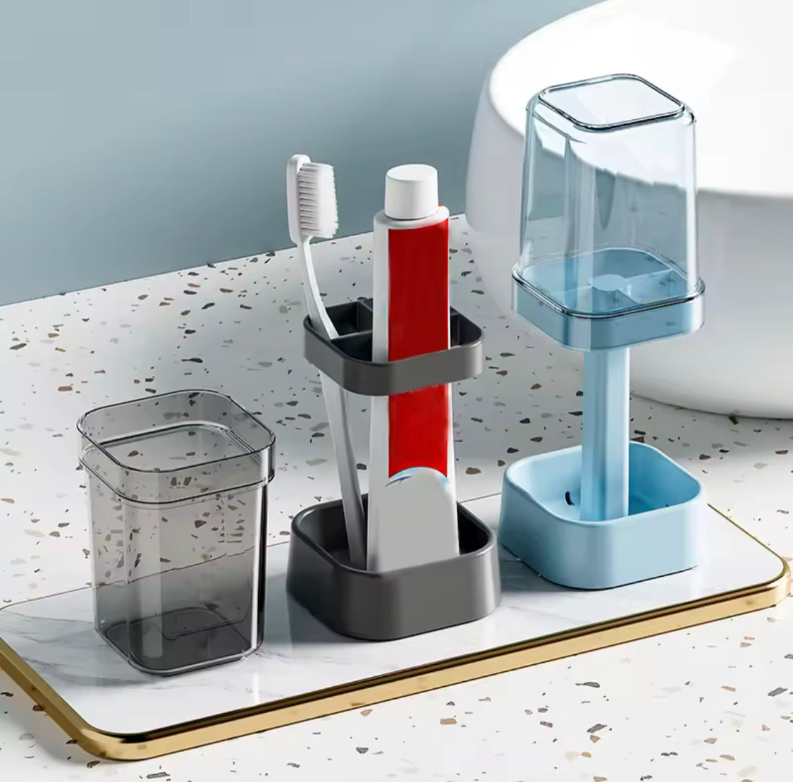 Lamp Style Toothbrush Storage Case, Toothbrush Holder Set With Gargle Cup, Portable Bathroom Toothbrush Holder Lamp Style Toothbrush Storage Case, Toothbrush Holder Set With Gargle Cup, Portable Bathroom Toothbrush Holder